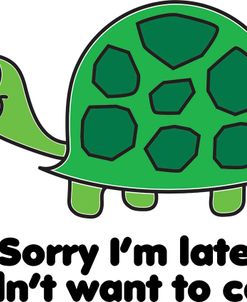 Sorry Im Late Turtle
