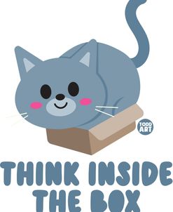 Think Inside The Box Cat
