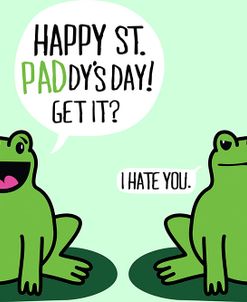 Happy Paddys Day Frogs