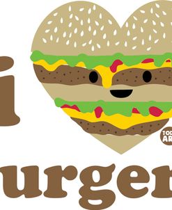 Heart Noggin – I Love Burgers