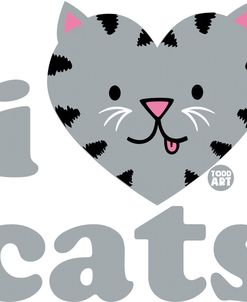 Heart Noggin – I Love Cats