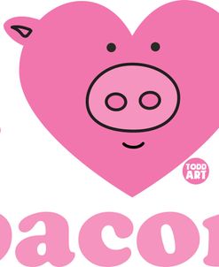 Heart Noggin – I Love Bacon