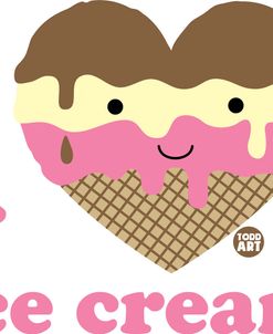 Heart Noggin – I Love Ice Cream