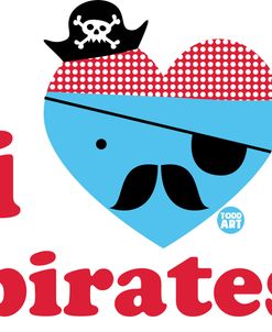 Heart Noggin – I Love Pirates