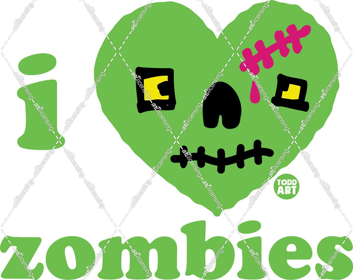 Heart Noggin – I Love Zombies