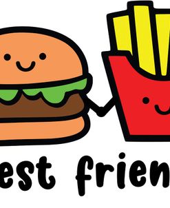 Best Friends Burger Fries