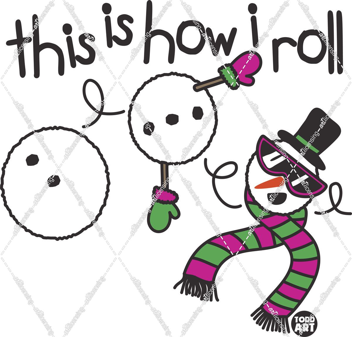 How I Roll Snowman