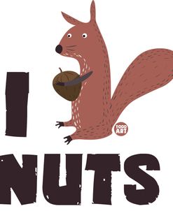 I Love Nuts Squirrel