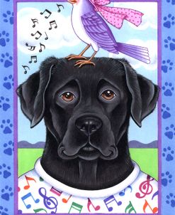 Black Lab Music Lover