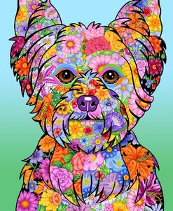 Flowers Yorkie Puppycut