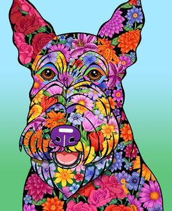 Flowers Scottish Terrier