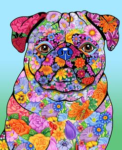 Flowers Pug