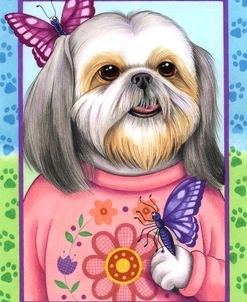 Shihtzu Butterfly