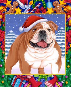 Christmas Bulldog