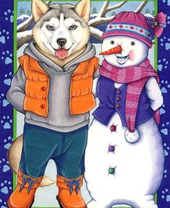 Husky_Snowman