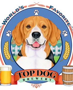 Beagle Beer Label