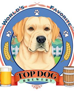 Yellow Labrador Beer Label