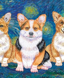 Corgi Starry Night