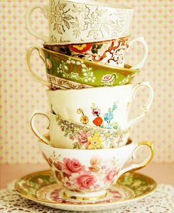 Antique Cups and Saucers 01