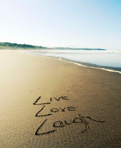 Beach Writing Live Love Laugh