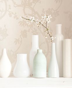 Blossom and White Vases Still Life