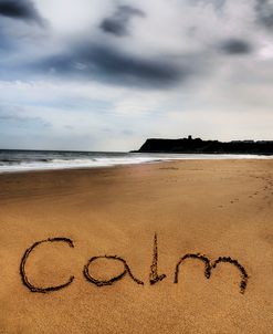 Beach Writing Calm