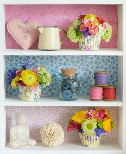 Girly Trinkets on Shelves