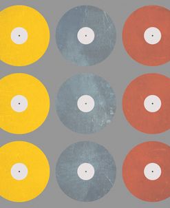 Coloured Records on Grey