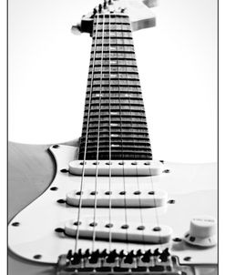 Black and White Guitar Side