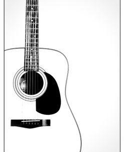 Black and White Classic Guitar,