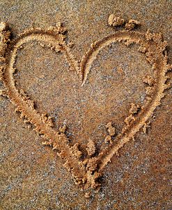 Heart Drawn in Sand