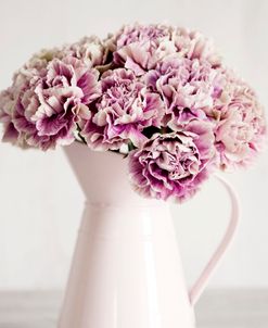 Pink Carnations in a Pink Jug