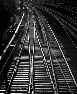 Railway Tracks BW