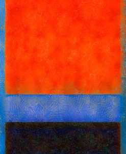 Rothko Style Red Black And Blue