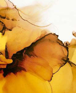 Yellow Abstract Alcohol Ink
