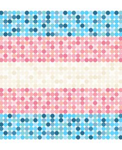 Abstract Circle Transgender Pride Flag