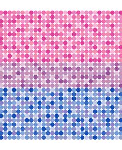Abstract Circle Bisexual Pride Flag