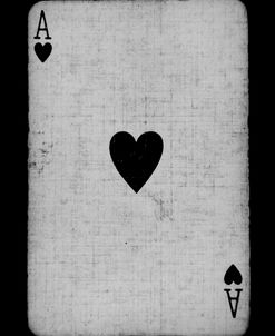 Ace of Hearts Black and White