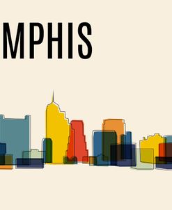 Memphis Mid Century Modern Cityscape