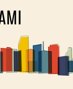 Miami Mid Century Modern Cityscape