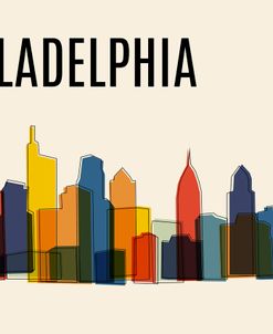 Philadelphia Mid Century Modern Cityscape