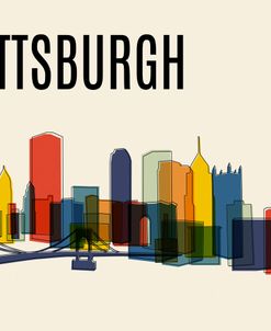 Pittsburgh Mid Century Modern Cityscape