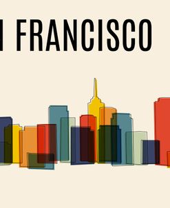 San Francisco Mid Century Modern Cityscape