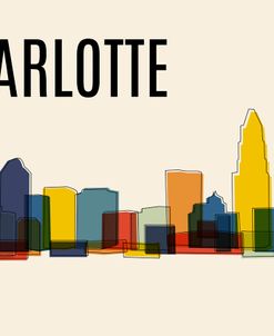 Charlotte Mid Century Modern Cityscape