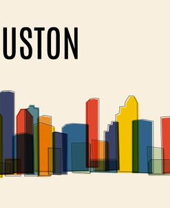 Houston Mid Century Modern Cityscape