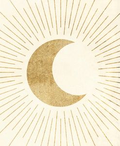Set of 3 Gold Sun Moon Star Wall C