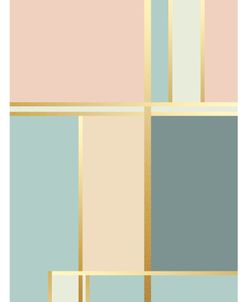 Boho Pastel Abstract with Gold