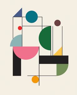Modern Colorful Bauhaus Abstract