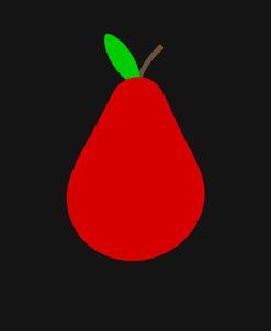 Red and Black Abstract Apple B