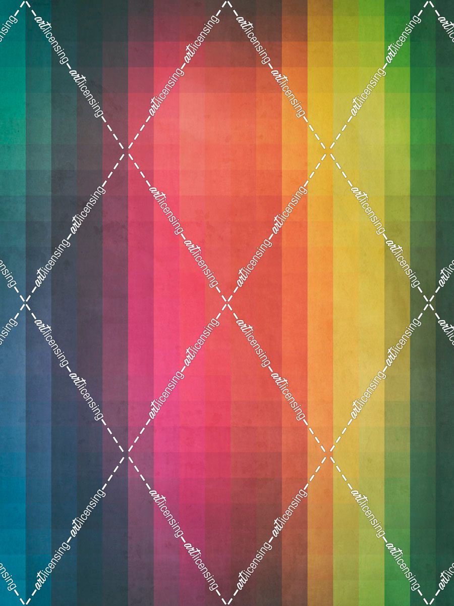 Unique Abstract Rainbow Pixel
